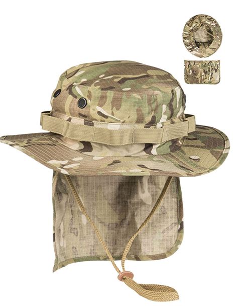 Miltec 12326149 British Army Boonie RipStop Neck Flap Multicam