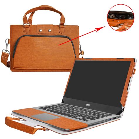 LG gram 15 15Z970 Case,2 in 1 Accurately Designed Protective PU Leather Cover + Portable ...