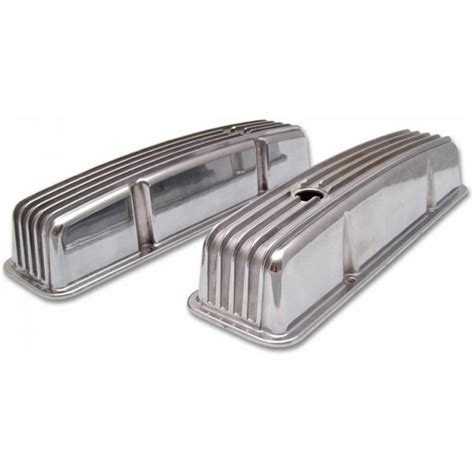 Automotive Small Block Chevy Nostalgic Polished Aluminum Finned Tall ...