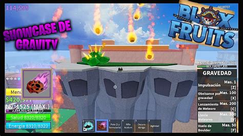 SHOWCASE DE GRAVITY BLOX FRUITS UPD14 🌠🔥 - YouTube