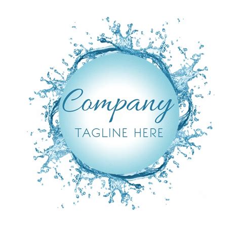 Copy of Water Splash Abstract Business Logo Template | PosterMyWall