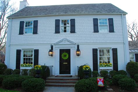 classic-white-house-black-shutters-architecture-colonial - The Glam Pad