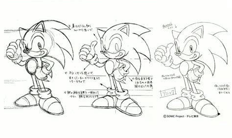 Sonic the Hedgehog Model Sheets | Traditional Animation