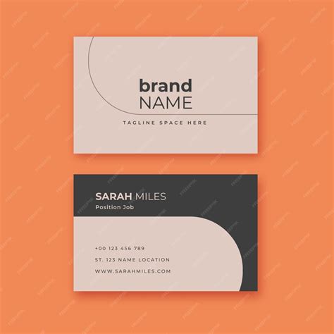 Free Vector | Minimalist business card template