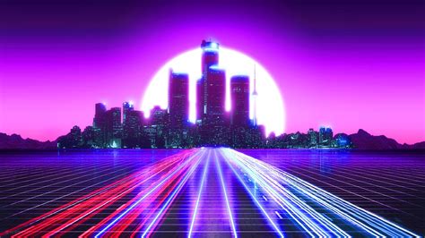 Synthwave City Wallpaper