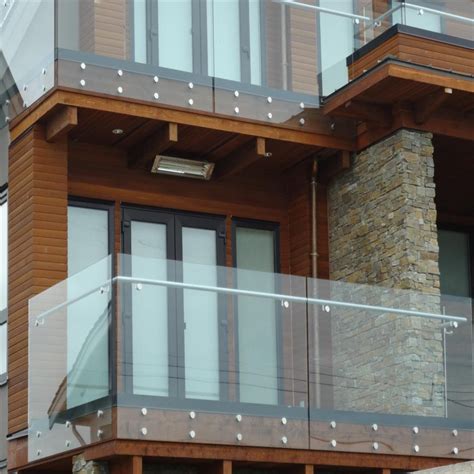 Outdoor Stainless Steel Glass Balcony Railing Design - China Balcony Railing Design and Glass ...