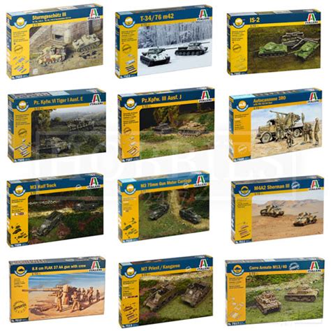 Italeri ww2 Scale Model Kits 1/72 Militär Fahrzeuge Panzer | eBay