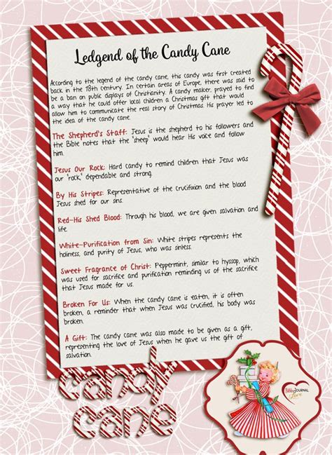 The Candy Cane Story Printable