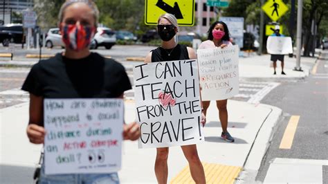 Arizona teachers protest August reopening of schools, say its 'too soon ...