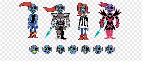 Undertale Sprite Undyne Video game, sprite, permainan, Karakter fiksi ...