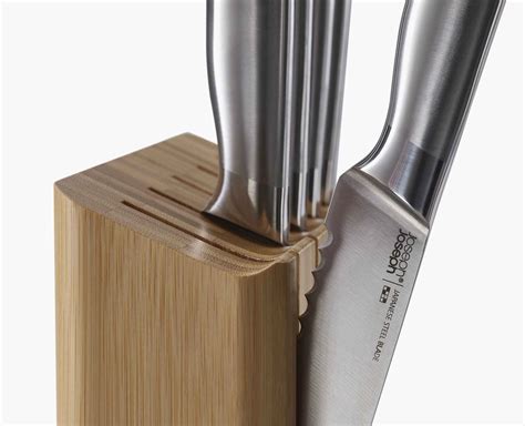 5-Piece Bamboo Knife Block Set | Joseph Joseph UK