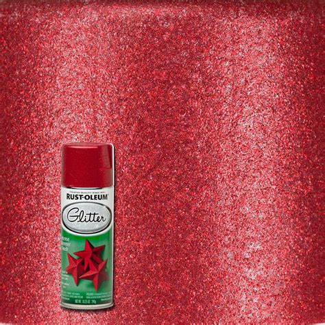 Rust-Oleum Specialty 10.25 oz. Red Glitter Spray Paint-268045 - The Home Depot