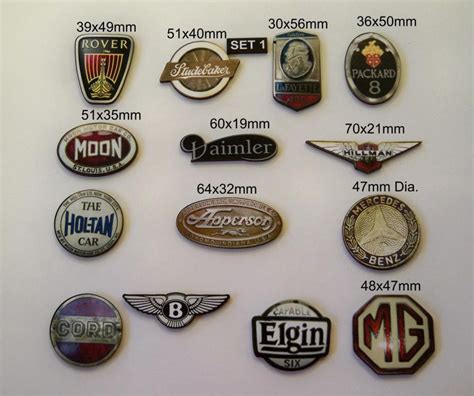 Car Badges Classic Car Badge..14 X Laser Wood Cuts in a Pack - Etsy Australia