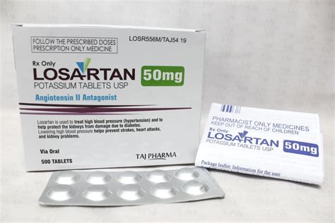 Losartan Potassium Tablets USP 50mg Taj pharma - Taj Generics Pharmaceuticals | Taj Pharma