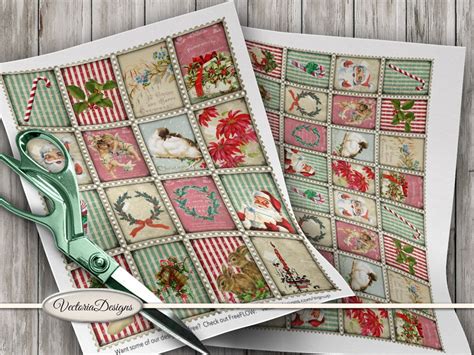 Christmas Postage Stamps, Christmas Decoration, Summer Christmas Craft ...