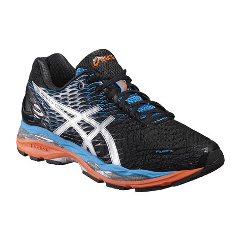 Asics Mens GEL-Nimbus 18 Running Shoes - Onyx/Blue - Tennisnuts.com