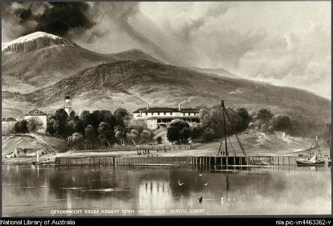 Government House, Hobart Town, Tasmania, 1847 | Australia history, Australia capital, Australian ...