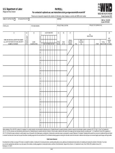 Certified Payroll Form 2023 - Printable Forms Free Online