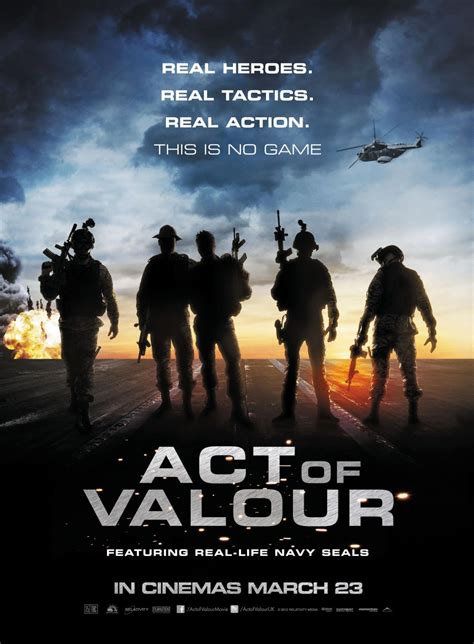 This Oscar Weekend, Go Watch ACT OF VALOR! Here's A New Int'l Poster | Rama's Screen