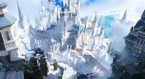 ArtStation - Ice Kingdom, caiji Lin | Fantasy castle, Fantasy city ...