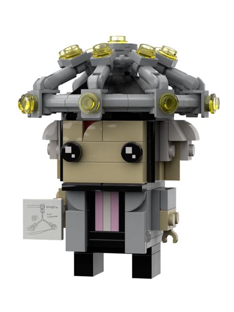 LEGO MOC Doc Brown 1955 "Mind reading helmet" Brickheadz by FMbricks ...