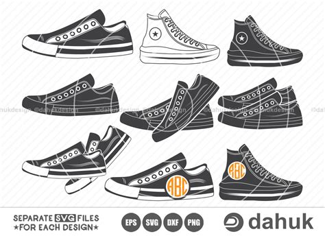 Sneaker SVG, Casual Shoes SVG, Sneakers SVG, Sneakers Clipart, Sneakers ...