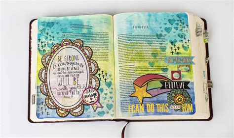 Bible Art Journaling - Basic Step by Steps with Gesso, Stamps and Ink