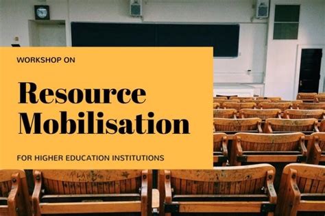 Resource Mobilization and why is it important to an Institution | University Advancement and ...