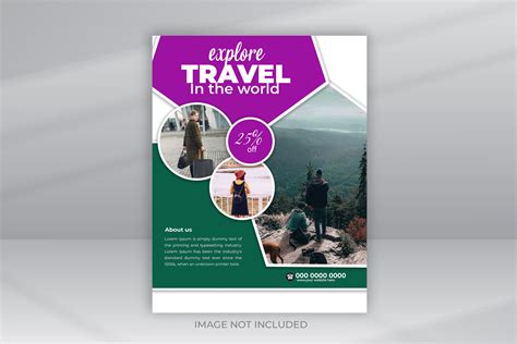 Psd Travel Flyer or Poster Design Graphic by VMSIT · Creative Fabrica