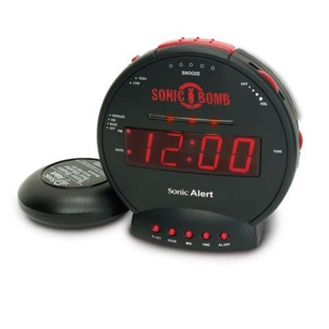 Sonic Alert Sonic Bomb SBB500ss Vibrating Alarm Clock - Sonic Alert SA ...