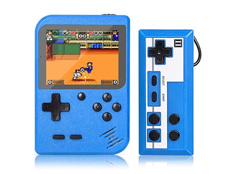 Portable Game Pad with 400 Games + 2nd Player Controller (Blue) | TMZ Shop