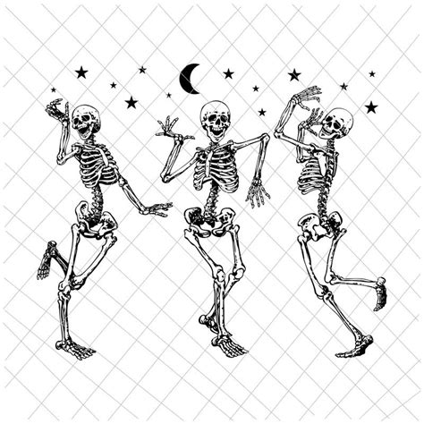 Dancing Skeleton Svg, Skeletons Happy Halloween Svg, Skeleton Halloween Svg, Dancing Halloween ...