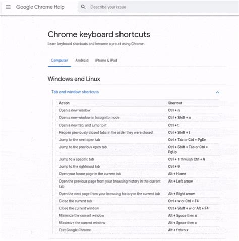 Google is working on user-customized keyboard shortcuts for Chrome