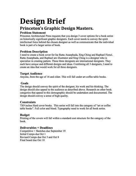 DESIGN BRIEF Graphic Design Masters, Problem Statement, Book Series, Zine, Briefs, Typography ...