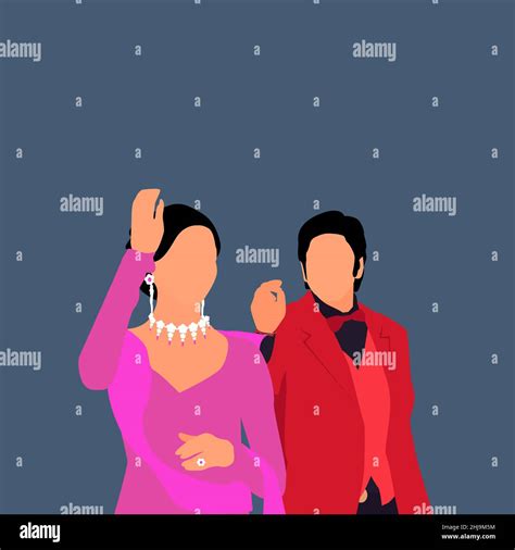 Om Shanti Om Shahrukh Khan Deepika Padukone illustration Stock Photo - Alamy