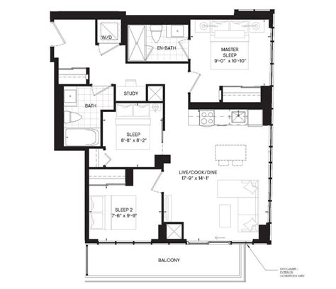 The Oscar Residences by Lifetime |O-851 Floorplan 3 bed & 2 bath