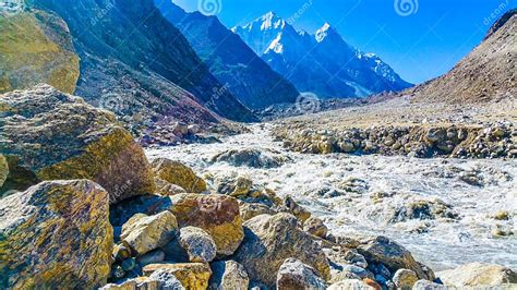 Ganges River Origin in Himalayas, India Stock Image - Image of gaumukh, alpine: 156250139