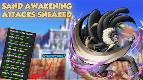 [AOPG] SAND AWAKENING ATTACK SNEAKS | A One Piece Game | Roblox - YouTube