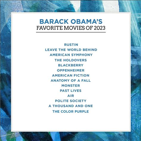 President Obama’s favorite films, books, and music of 2023 | The Obama ...