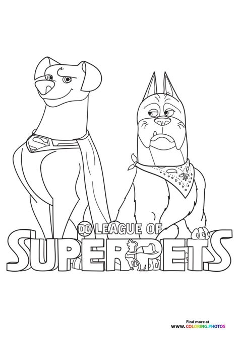 DC League of Super-Pets - Coloring Pages for kids | Free and easy print