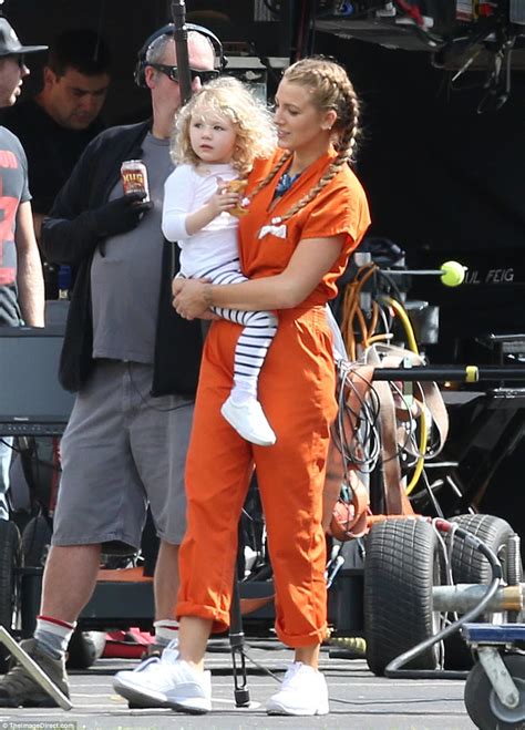 Blake Lively spends time with daughter James on movie set | Daily Mail ...