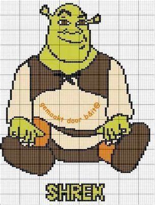 Shrek Pixel Art Grid