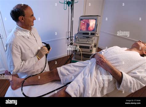 COLON, ENDOSCOPY EXAMINATION Stock Photo - Alamy