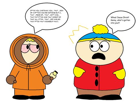 Request: Drunk Kenny swears at Cartman by SuperAwesomeHamtaro on DeviantArt