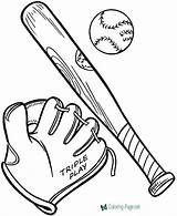 Baseball Coloring Pages sketch template