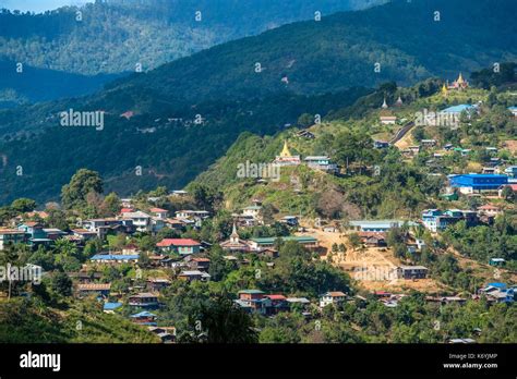 Myanmar (Burma), Chin State, Mindat Stock Photo - Alamy