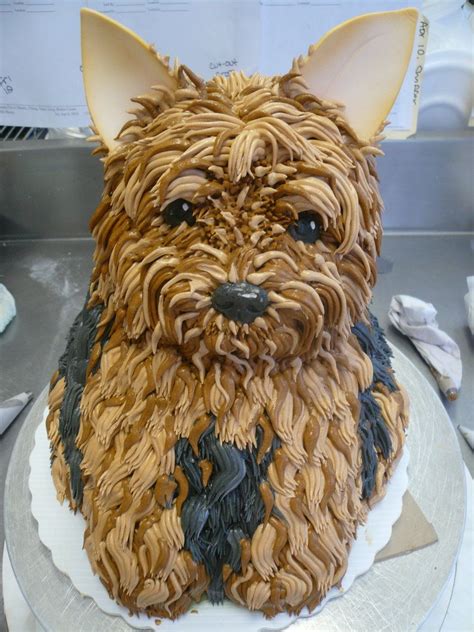 It's a Yorkie cake!! | Dog cakes, Animal cakes, Puppy cake