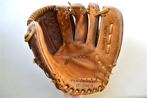 Leather Baseball Glove Vintage Baseball Equipment Sports