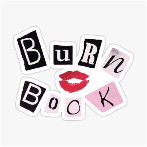 "BURN BOOK - Mean Girls" Sticker for Sale by Rad Merch | Redbubble