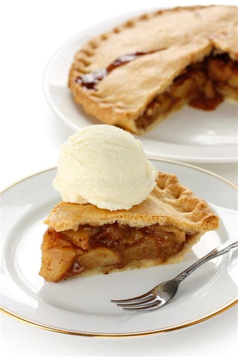 Homemade Apple Pie With Ice Cream Stock Photo - Image: 22591440